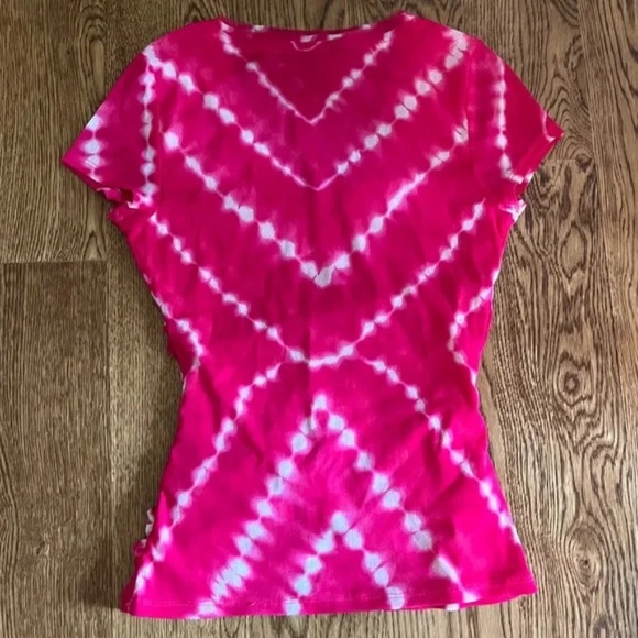 INC Tie Dye V-Neck Sequin Top - Picture 2 of 2